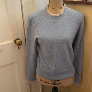 Button closure beck lace frill beck Sandro sweater size 1